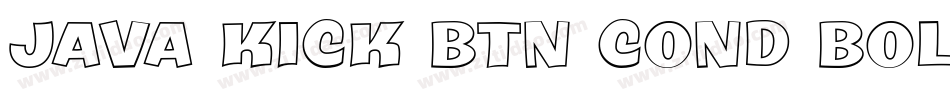 Java Kick BTN Cond Bold字体转换